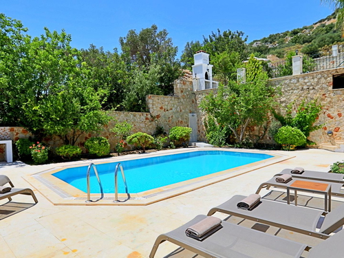  gece  -  Kasım
  | Kalkan Merkez Deniz Manzaralı Villa: 6 Kişilik, Özel Havuzlu