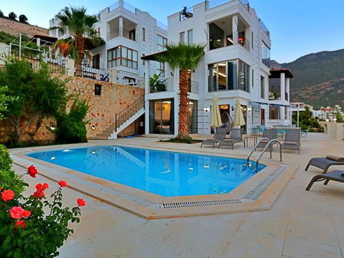  gece  -  Kasım
  | Kalkan Merkez Deniz Manzaralı Villa: 6 Kişilik, Özel Havuzlu