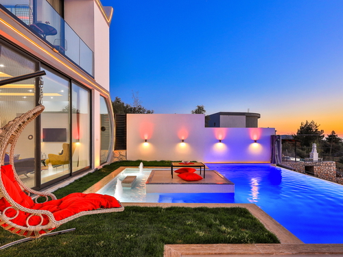  gece  -  Kasım
  | Kalkan İslamlar'da Jakuzili, Doğa Manzaralı Özel Balayı Villası