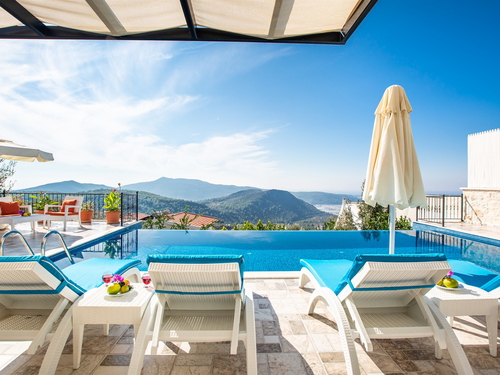  gece  -  Kasım
  | Kalkan Üzümlü'de Jakuzili Doğa Manzaralı Muhafazakar Villa Tatili