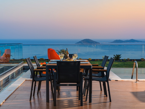 gece - Kasım
| Kalkan Kalamar'da Deniz Manzaralı Lüks Aile Villası
