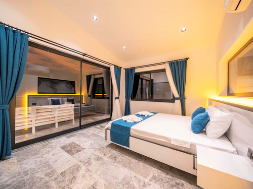 gece  -  Kasım
  | Kalkan Akbel'de Lüks 10 Kişilik Villa: Hamam, Sauna ve Sinema Odası