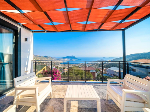  gece  -  Kasım
  | Kalkan Akbel'de Lüks 10 Kişilik Villa: Hamam, Sauna ve Sinema Odası