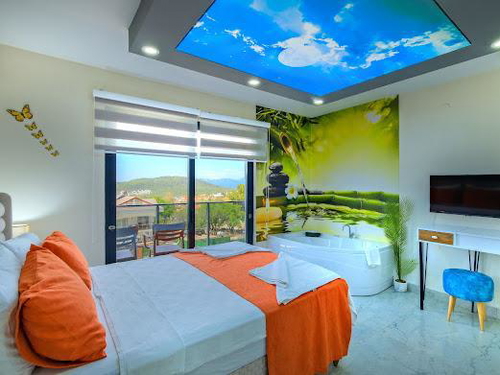 gece  -  Kasım
  | Fethiye Ovacık'ta 8 Kişilik Lüks Villa: Kapalı Havuz, Jakuzi ve Sauna Keyfi