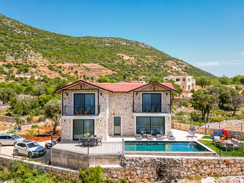  gece  -  Kasım
  | Kaş Mumuda’da Deniz Manzaralı 4 Kişilik Kiralık Villa