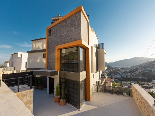  gece  -  Kasım
  | Kalkan Kızıltaş’ta Deniz Manzaralı, Muhafazakar 8 Kişilik Lüks Villa