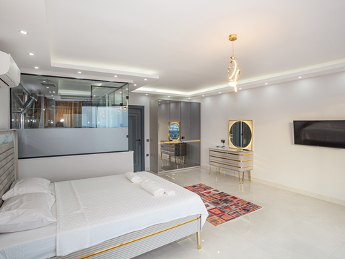 gece - Kasım
| Kalkan Kızıltaş’ta Deniz Manzaralı, Muhafazakar 8 Kişilik Lüks Villa