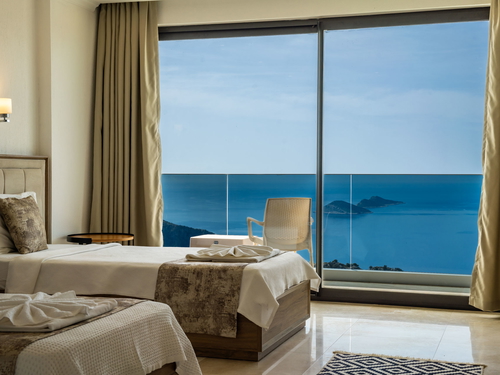 gece - Kasım
| Kalkan Kördere’de Deniz Manzaralı ve Muhafazakar 6 Kişilik Tatil Villası