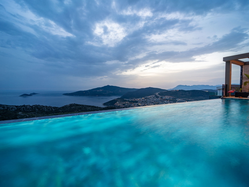 gece - Kasım
| Kalkan Kördere’de Deniz Manzaralı ve Muhafazakar 6 Kişilik Tatil Villası