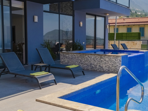  gece  -  Kasım
  | Kalkan Kızıltaş'ta Deniz Manzaralı, Jakuzili Lüks Villa Tatili: 10 Kişilik Özel Cennet