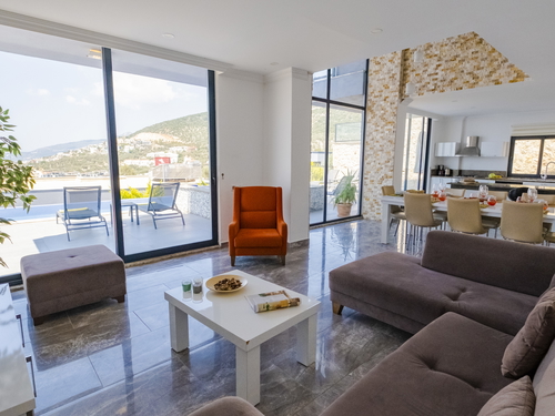  gece  -  Kasım
  | Kalkan Kızıltaş'ta Deniz Manzaralı, Jakuzili Lüks Villa Tatili: 10 Kişilik Özel Cennet