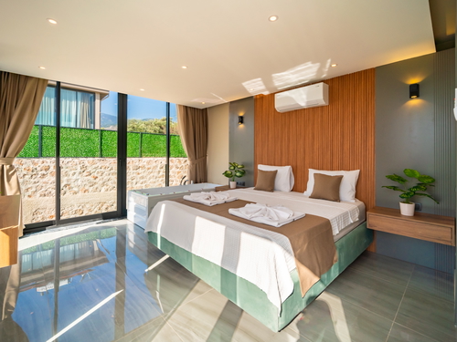  gece  -  Kasım
  | Kalkan Yeşilköy’de Jakuzili, 4 Kişilik Doğa İçinde Özel Havuzlu Kiralık Villa