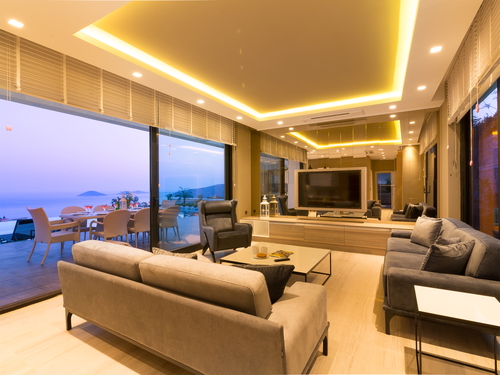  gece  -  Kasım
  | Kalkan Merkezde Ultra Lüks Villa: Deniz Manzaralı Havuz, 8 Kişilik