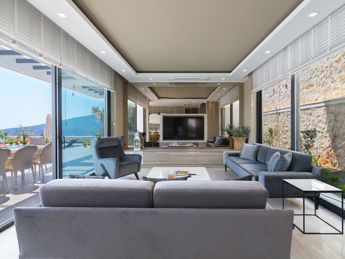  gece  -  Kasım
  | Kalkan Merkezde Ultra Lüks Villa: Deniz Manzaralı Havuz, 8 Kişilik
